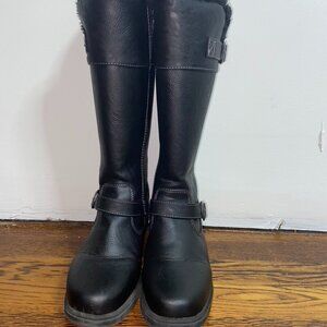 WeatherProof  Black Faux Fur boots